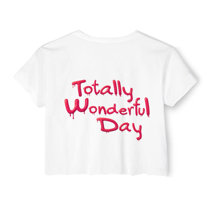 Totally Wonderful Day Crop Top — TWD Festival Tee