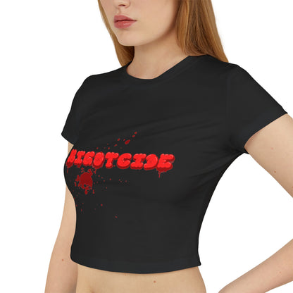 Bloody  Bigotcide Graphic Baby Tee