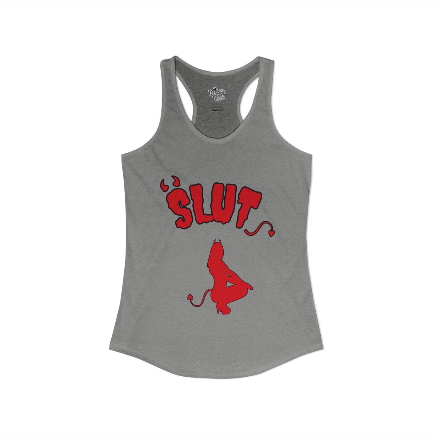 Red Devil 'SLUT' Women's Ideal Racerback Tank