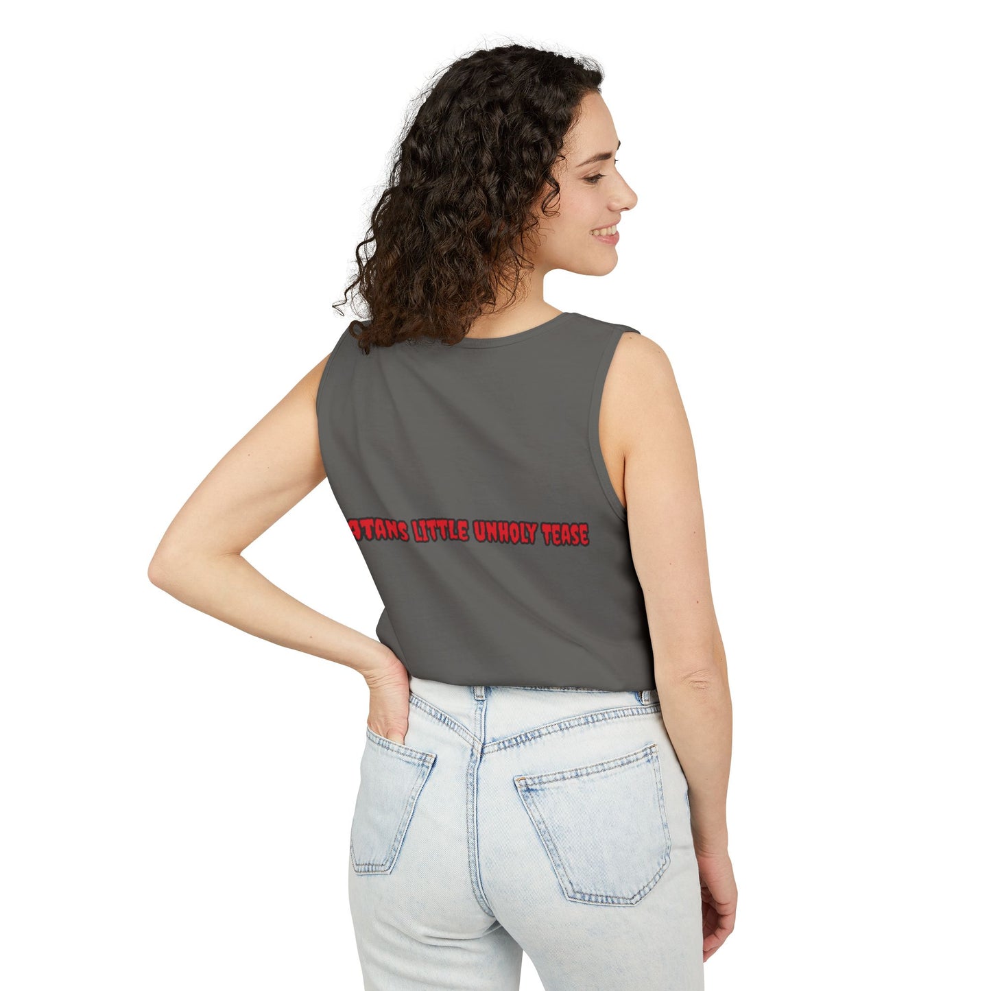 Red Devil 'SLUT' Unisex Garment-Dyed Tank Top