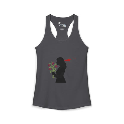 TWD Floral Silhouette Women's Ideal Racerback Tank