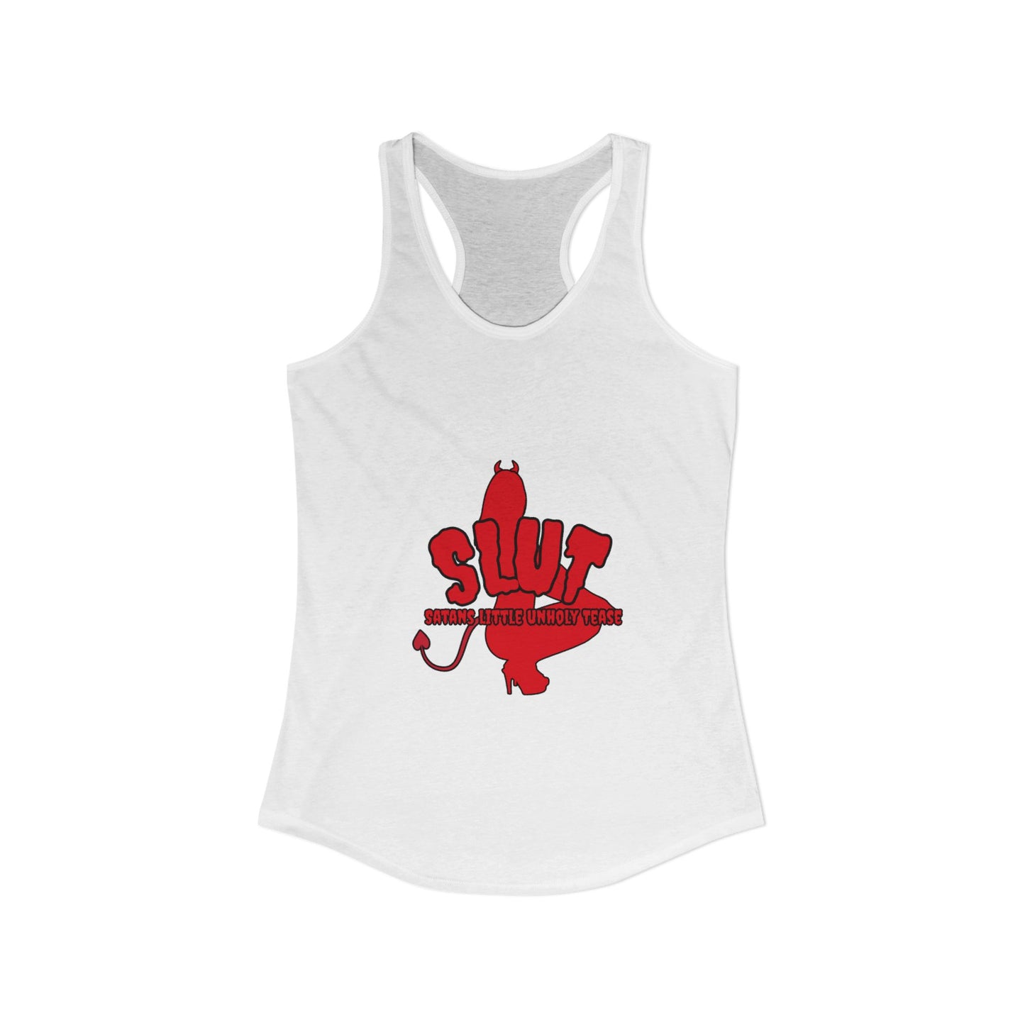Red Devil 'SLUT' Women's Ideal Racerback Tank