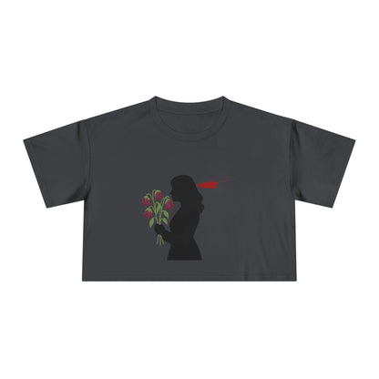 Totally Wonderful Day Woman Silhouette Women's Crop Tee