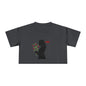 Totally Wonderful Day Woman Silhouette Women's Crop Tee