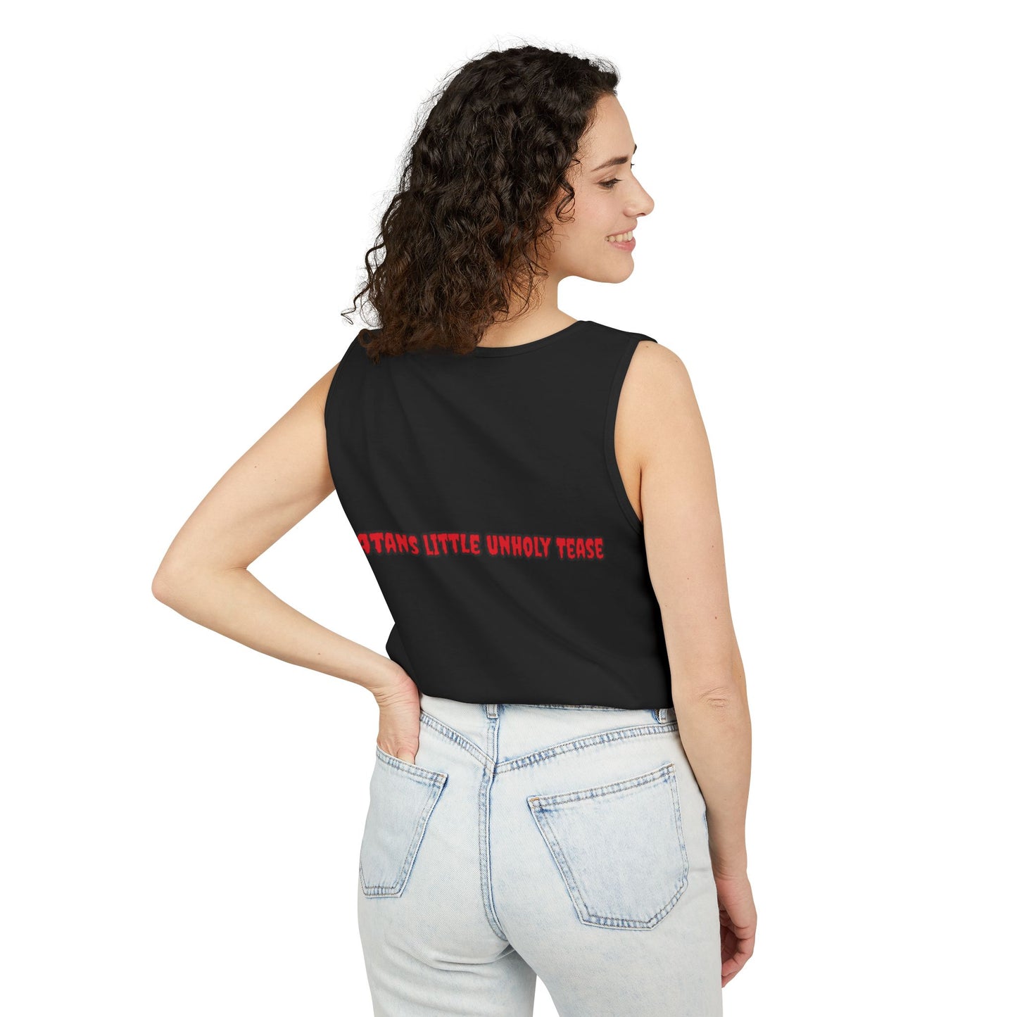 Red Devil 'SLUT' Unisex Garment-Dyed Tank Top