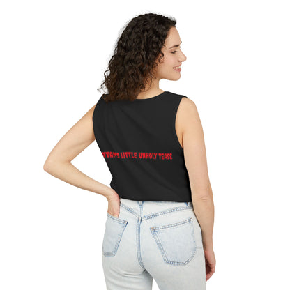 Red Devil 'SLUT' Unisex Garment-Dyed Tank Top