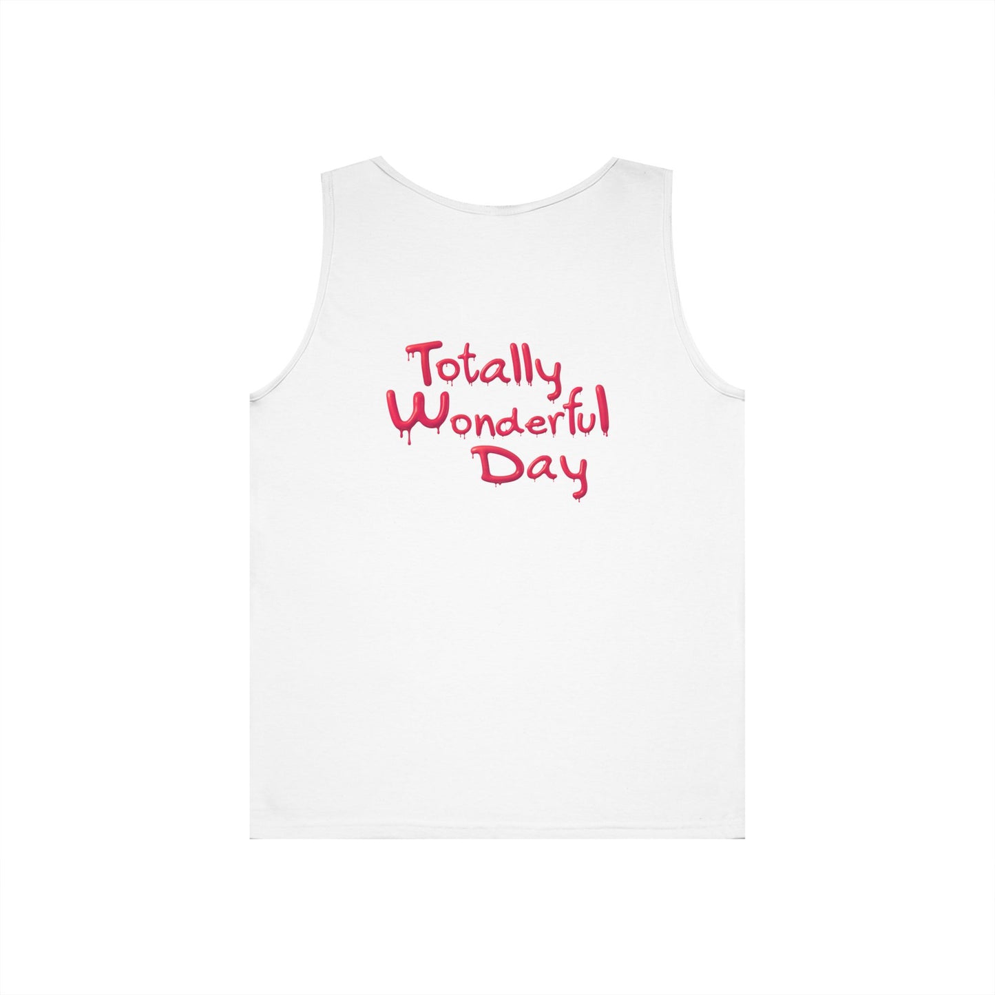 Totally Wonderful Day Silhouette Floral Graphic Tank Top