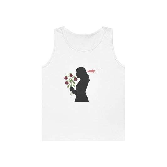 Totally Wonderful Day Silhouette Floral Graphic Tank Top