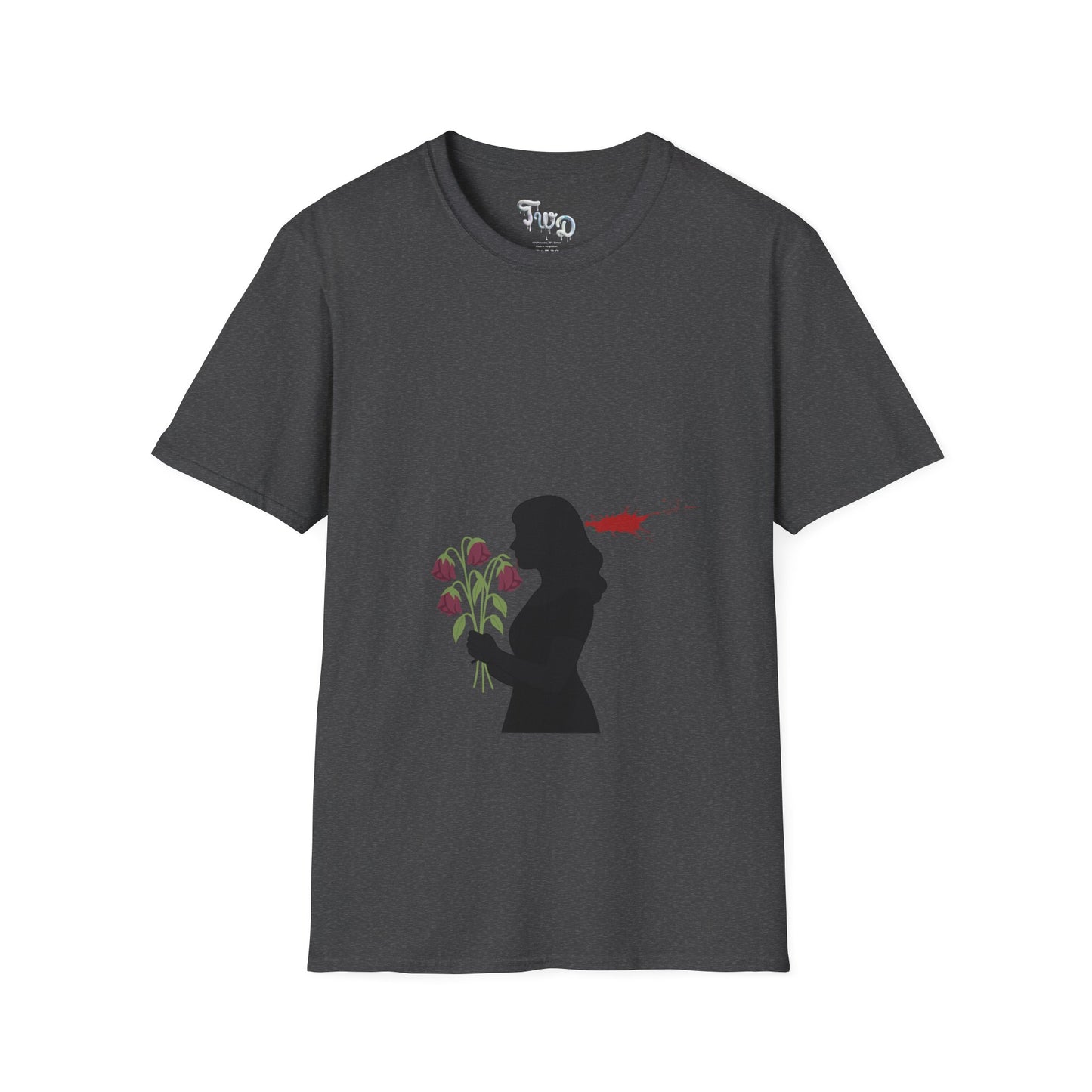 Totally Wonderful Day Floral Woman's Silhouette Unisex Softstyle T-Shirt