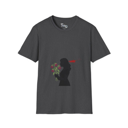 Totally Wonderful Day Floral Woman's Silhouette Unisex Softstyle T-Shirt