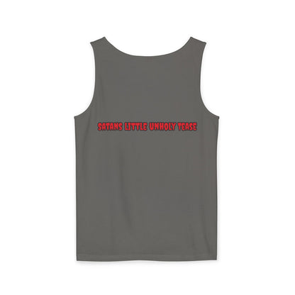 Red Devil 'SLUT' Unisex Garment-Dyed Tank Top