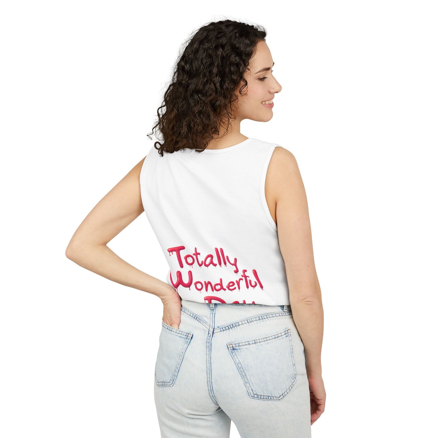 Totally Wonderful Day Unisex Garment-Dyed Tank Top