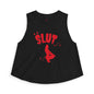 Red Devil SLUT Graphic Crop Top