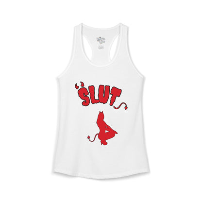 Red Devil 'SLUT' Women's Ideal Racerback Tank