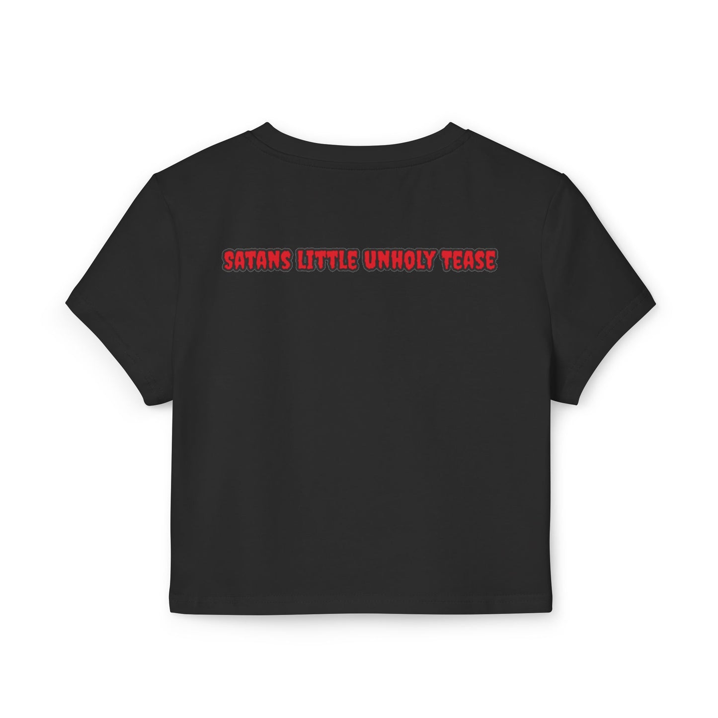 Red Devil 'SLUT' Graphic Women's Baby Tee