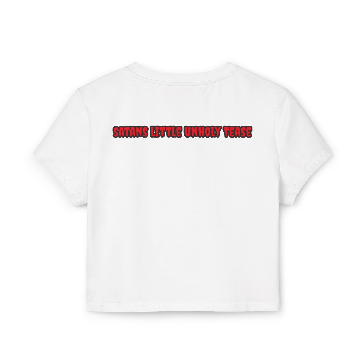 Red Devil 'SLUT' Graphic Women's Baby Tee