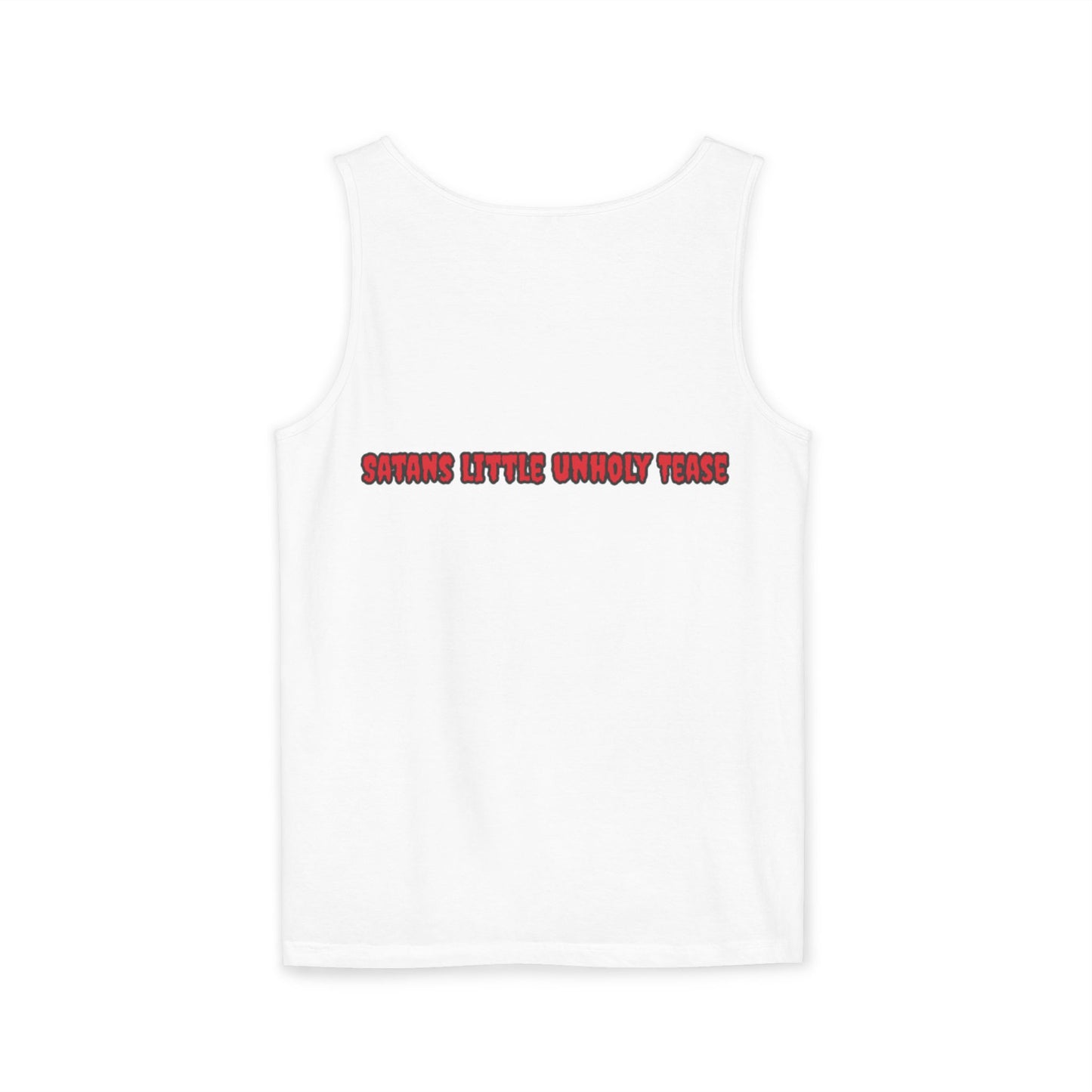 Red Devil 'SLUT' Unisex Garment-Dyed Tank Top