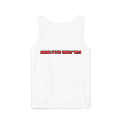 Red Devil 'SLUT' Unisex Garment-Dyed Tank Top