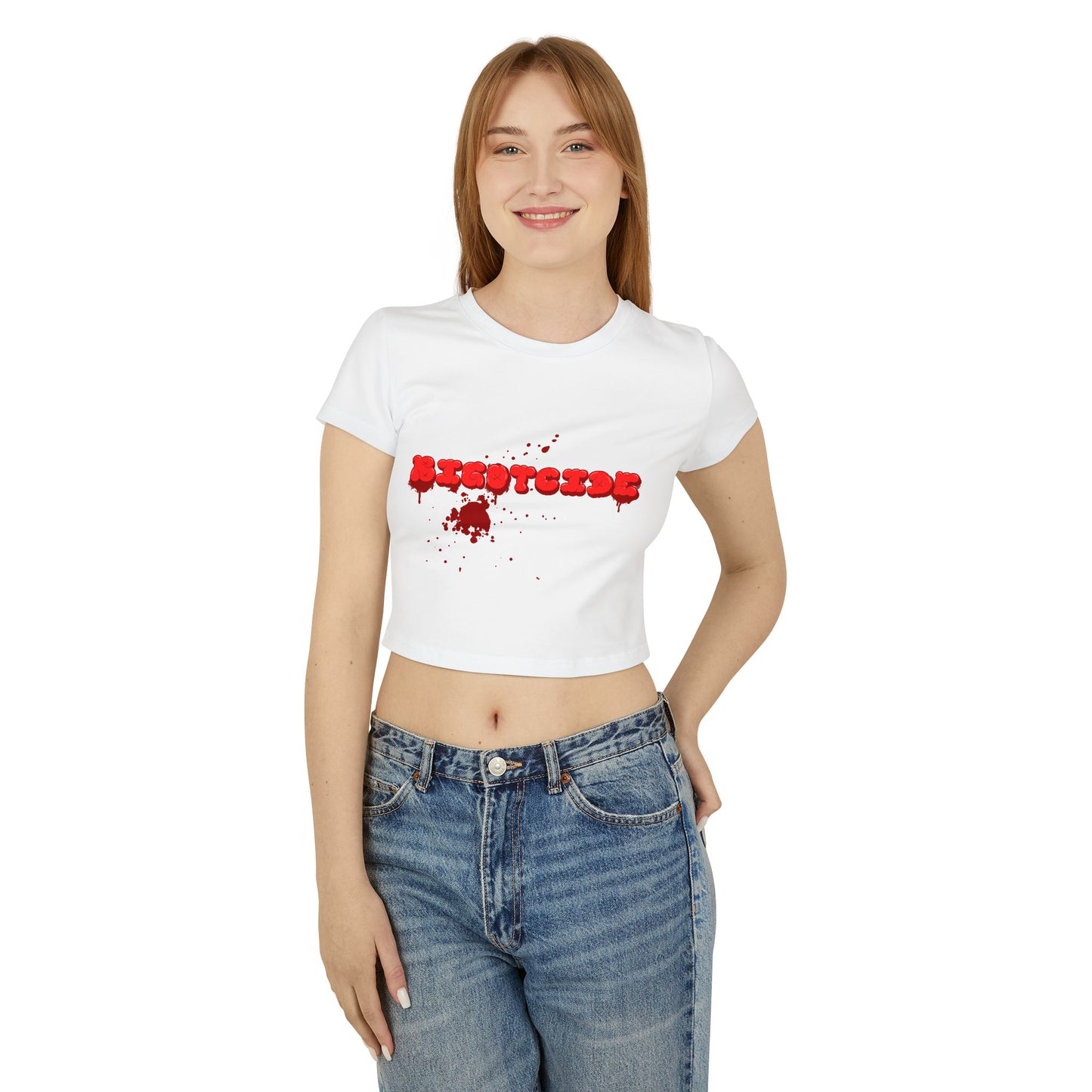 Bloody  Bigotcide Graphic Baby Tee