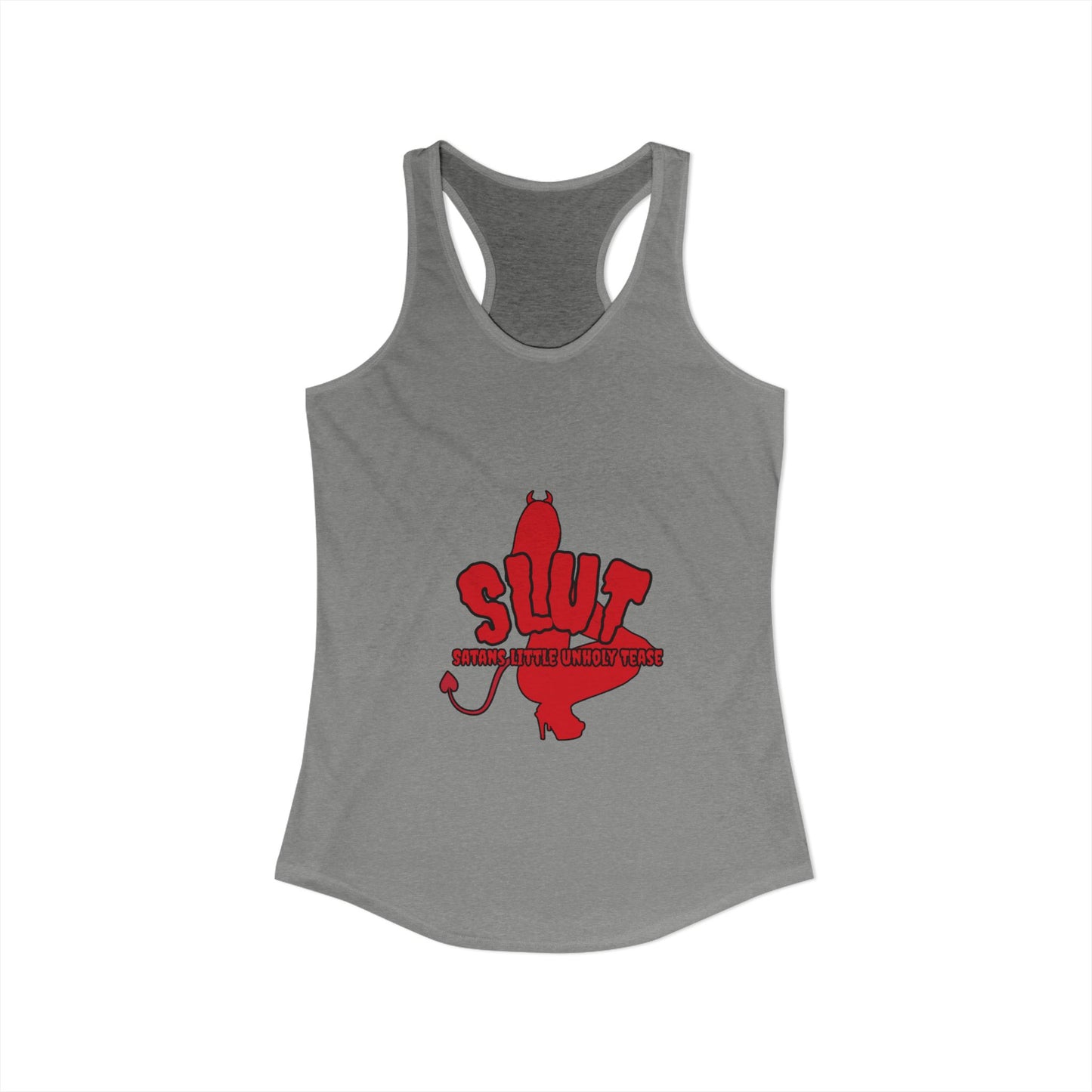 Red Devil 'SLUT' Women's Ideal Racerback Tank