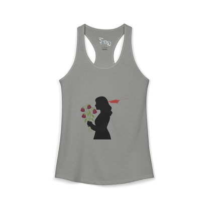 TWD Floral Silhouette Women's Ideal Racerback Tank