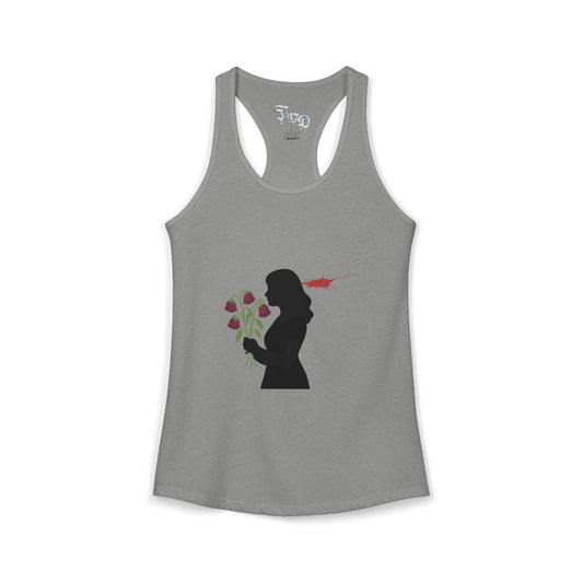 TWD Floral Silhouette Women's Ideal Racerback Tank
