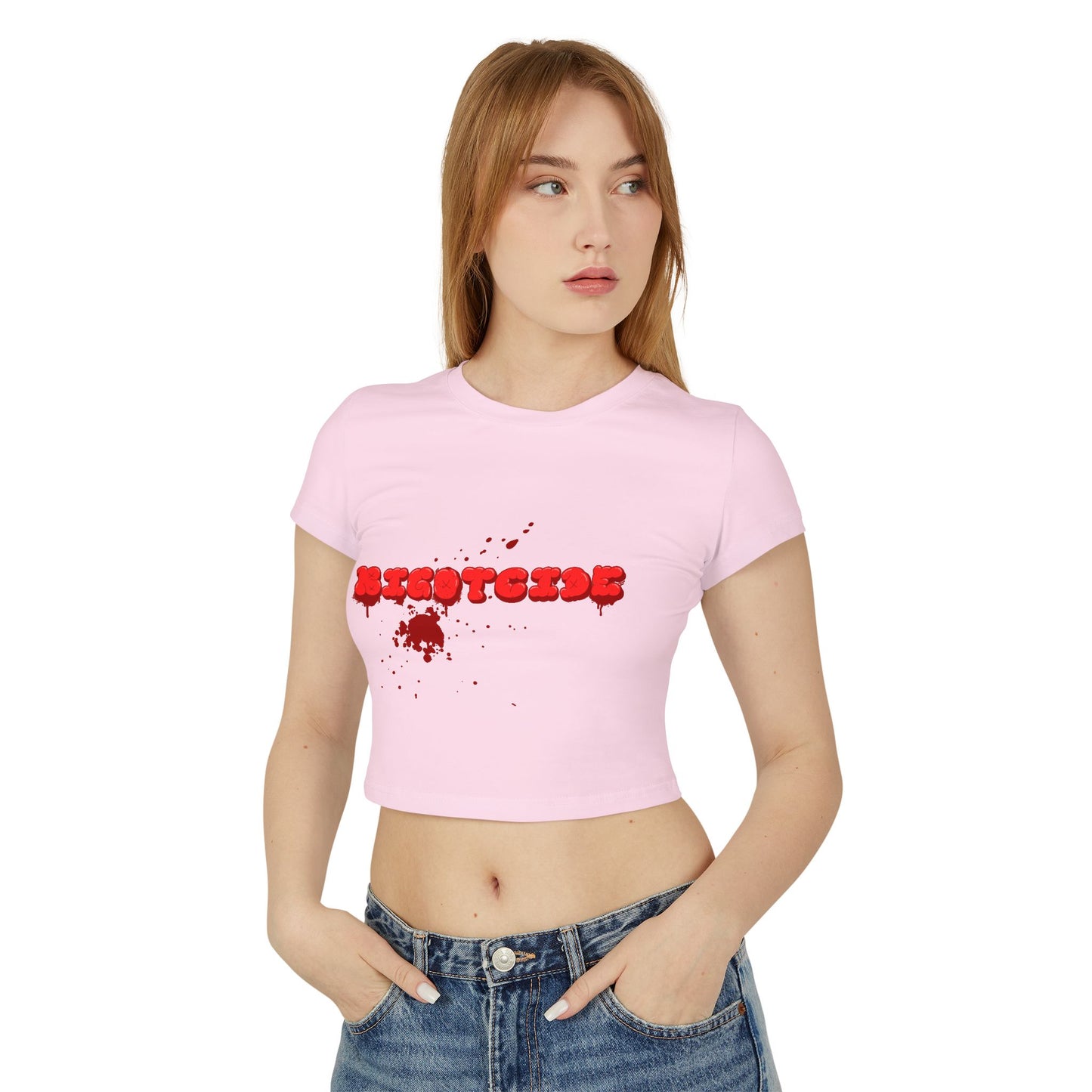Bloody  Bigotcide Graphic Baby Tee