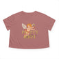 Pretty When We Riot Flowy Cropped Tee