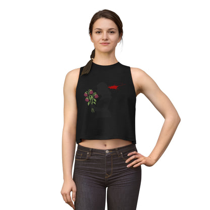 Totally Wondful Day Women's Floral Silhouette Crop Top