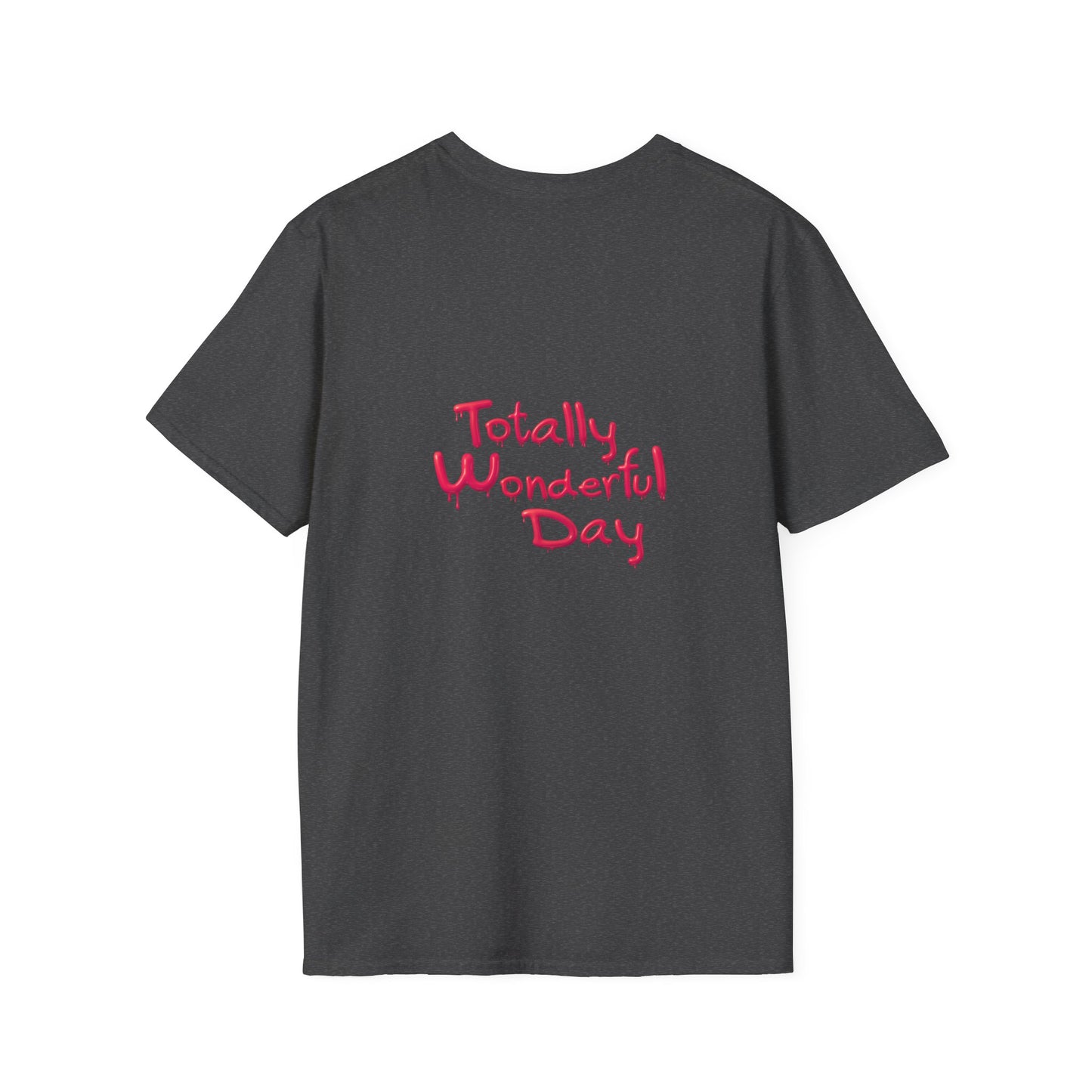 Totally Wonderful Day Floral Woman's Silhouette Unisex Softstyle T-Shirt