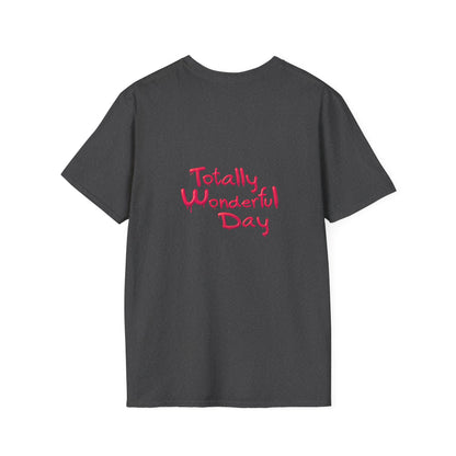 Totally Wonderful Day Floral Woman's Silhouette Unisex Softstyle T-Shirt