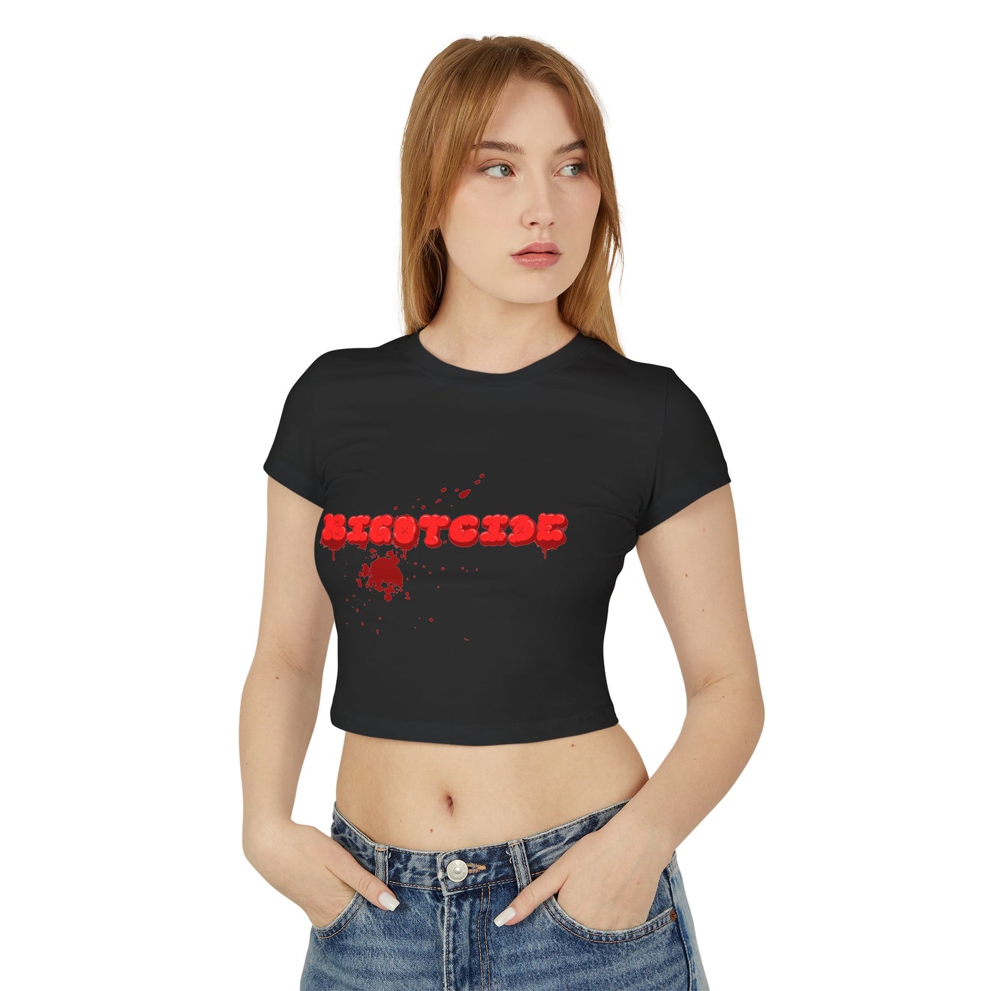 Bloody  Bigotcide Graphic Baby Tee