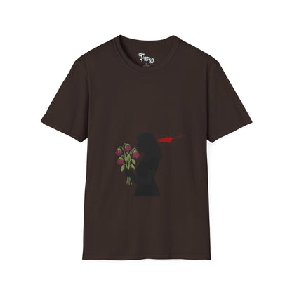 Totally Wonderful Day Floral Woman's Silhouette Unisex Softstyle T-Shirt