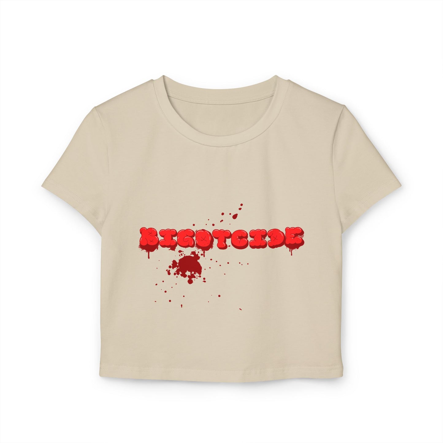 Bloody  Bigotcide Graphic Baby Tee
