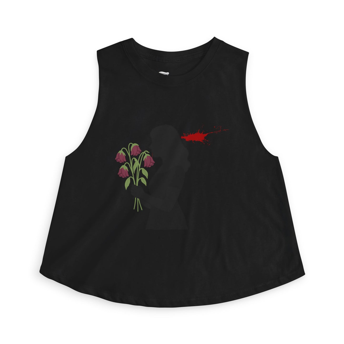 Totally Wondful Day Women's Floral Silhouette Crop Top