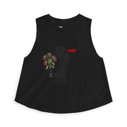 Totally Wondful Day Women's Floral Silhouette Crop Top