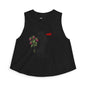 Totally Wondful Day Women's Floral Silhouette Crop Top