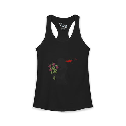 TWD Floral Silhouette Women's Ideal Racerback Tank