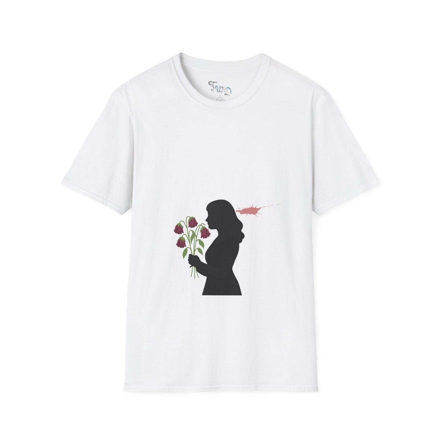Totally Wonderful Day Floral Woman's Silhouette Unisex Softstyle T-Shirt
