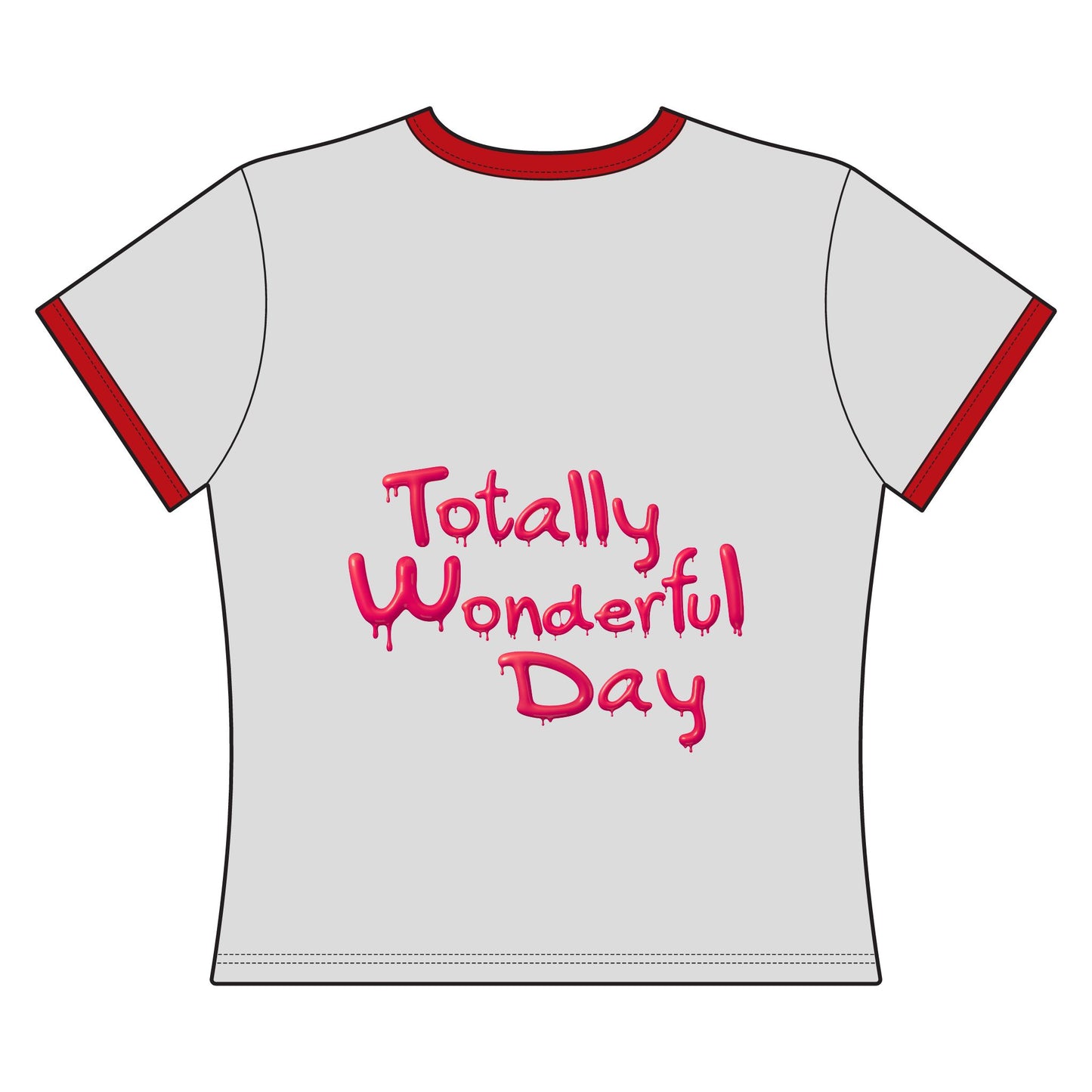 Totally Wonderful Day Women's Ringer Tee