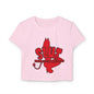 Red Devil 'SLUT' Graphic Women's Baby Tee