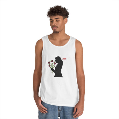 Totally Wonderful Day Silhouette Floral Graphic Tank Top