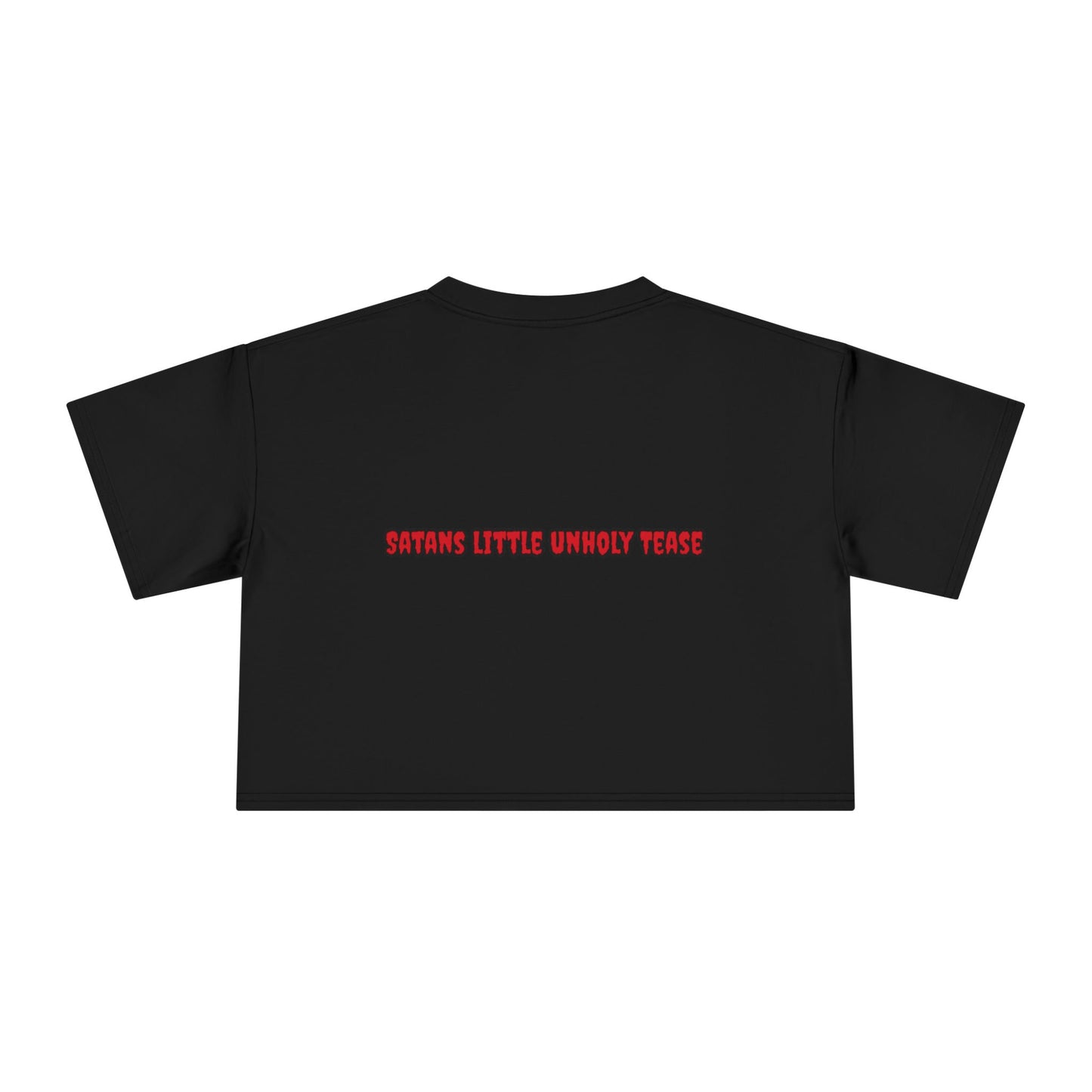 Red Devil SLUT Graphic  Women's Crop Tee
