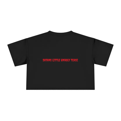 Red Devil SLUT Graphic  Women's Crop Tee