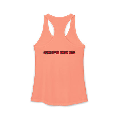 Red Devil 'SLUT' Women's Ideal Racerback Tank
