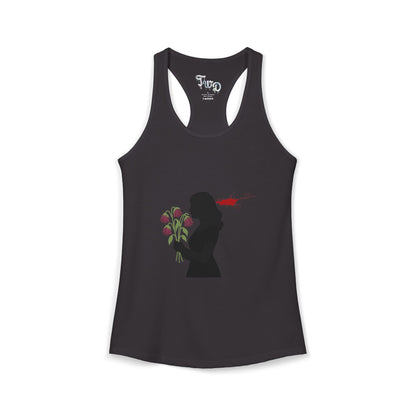 TWD Floral Silhouette Women's Ideal Racerback Tank
