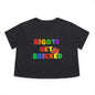 Bigots Get Bricked Women's Flowy Cropped Tee