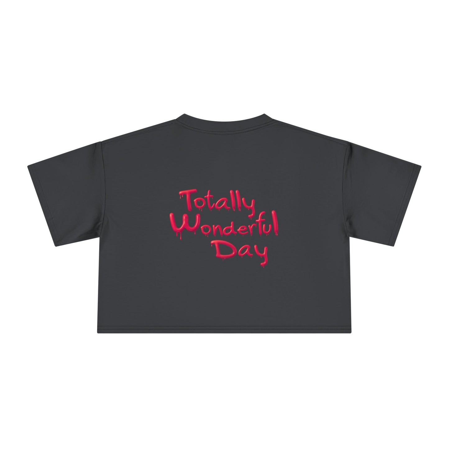 Totally Wonderful Day Woman Silhouette Women's Crop Tee