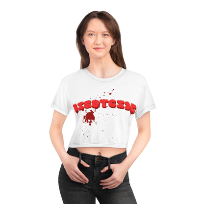 Bloodly Bigotcide Bold Graphic Crop Tee