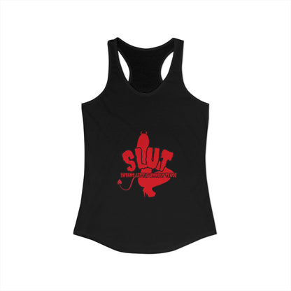 Red Devil 'SLUT' Women's Ideal Racerback Tank